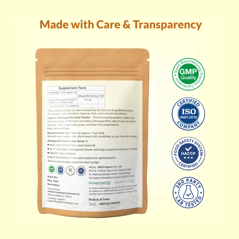 Organic Ashwagandha Powder