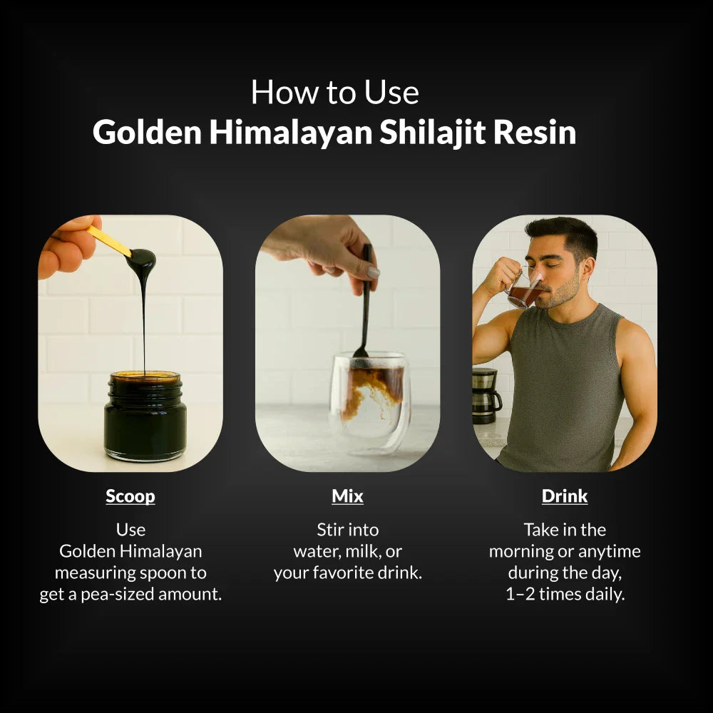 Pure Himalayan Shilajit Resin Gold Grade